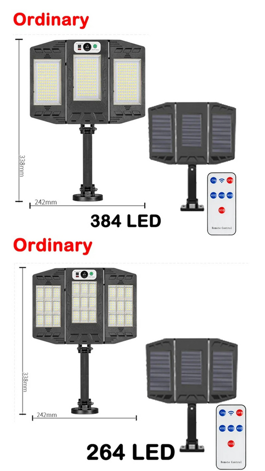 Lampe solaire puissante extérieure .