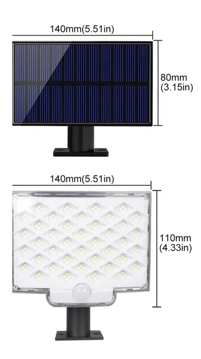 Lampe solaire extérieure puissante .