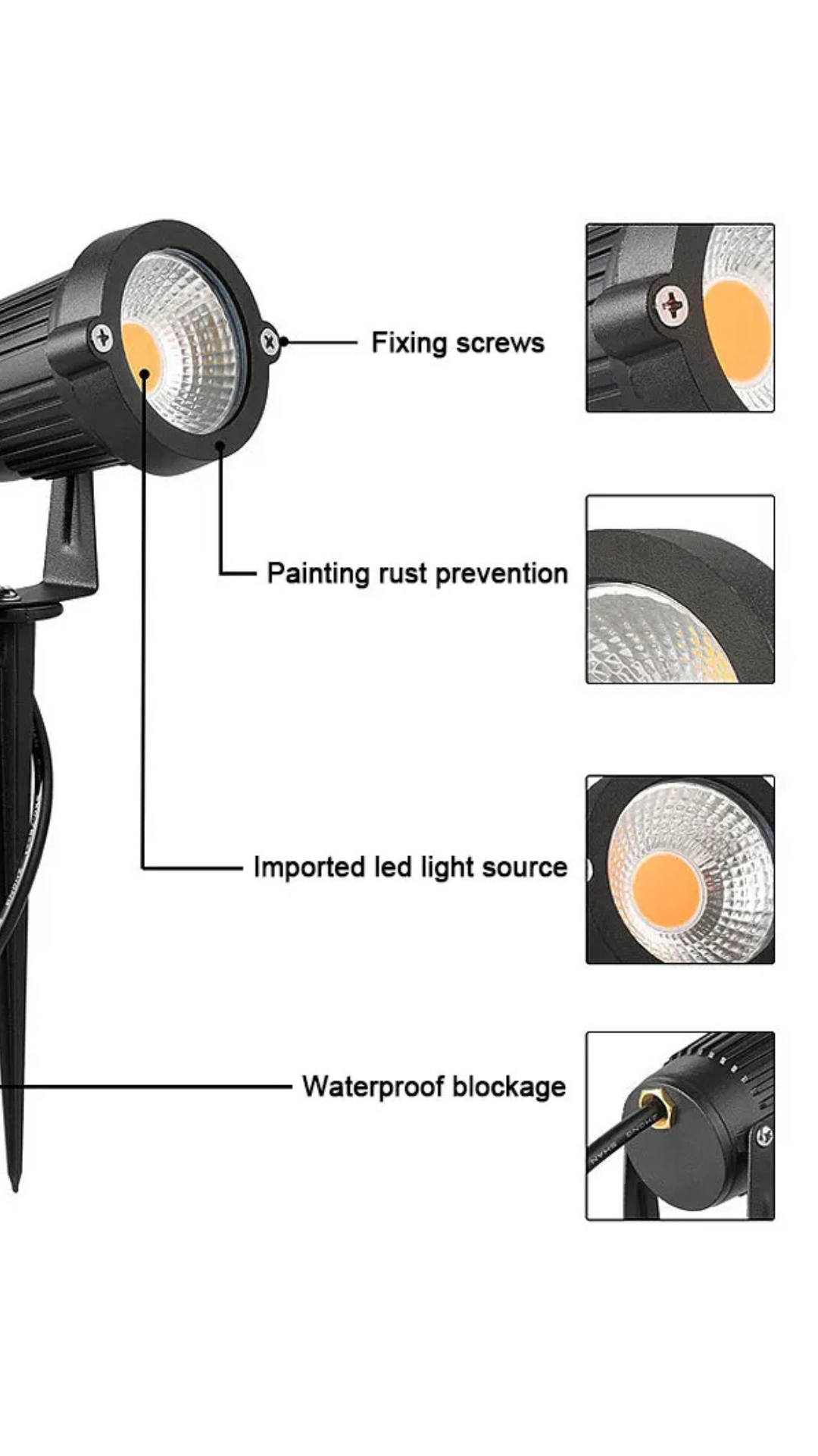 Lampe solaire extérieure .