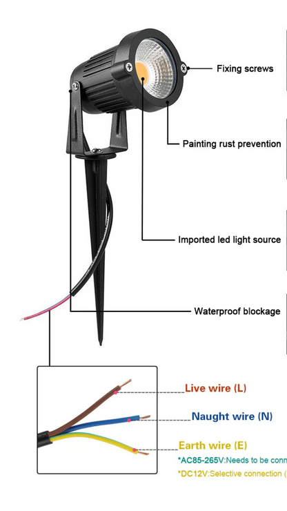 Lampe solaire extérieure .