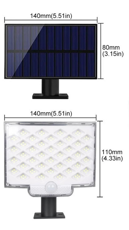 Lampe solaire extérieure puissante .