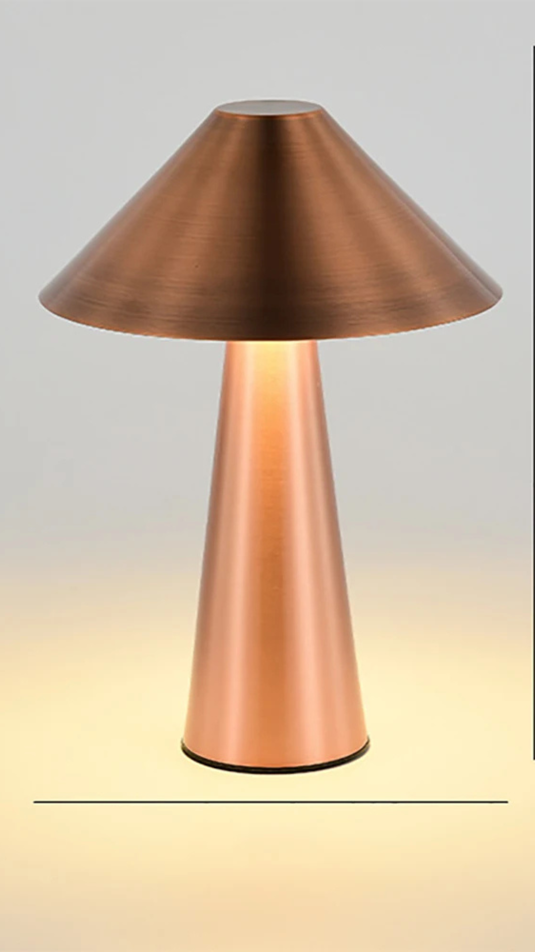 Lampe champignon tactile .