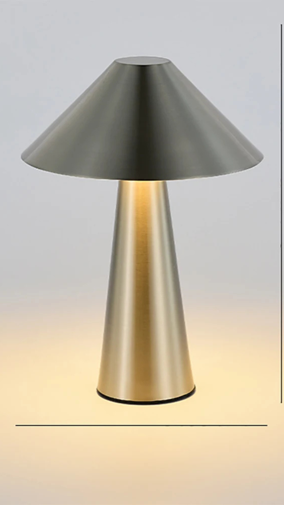 Lampe champignon tactile .