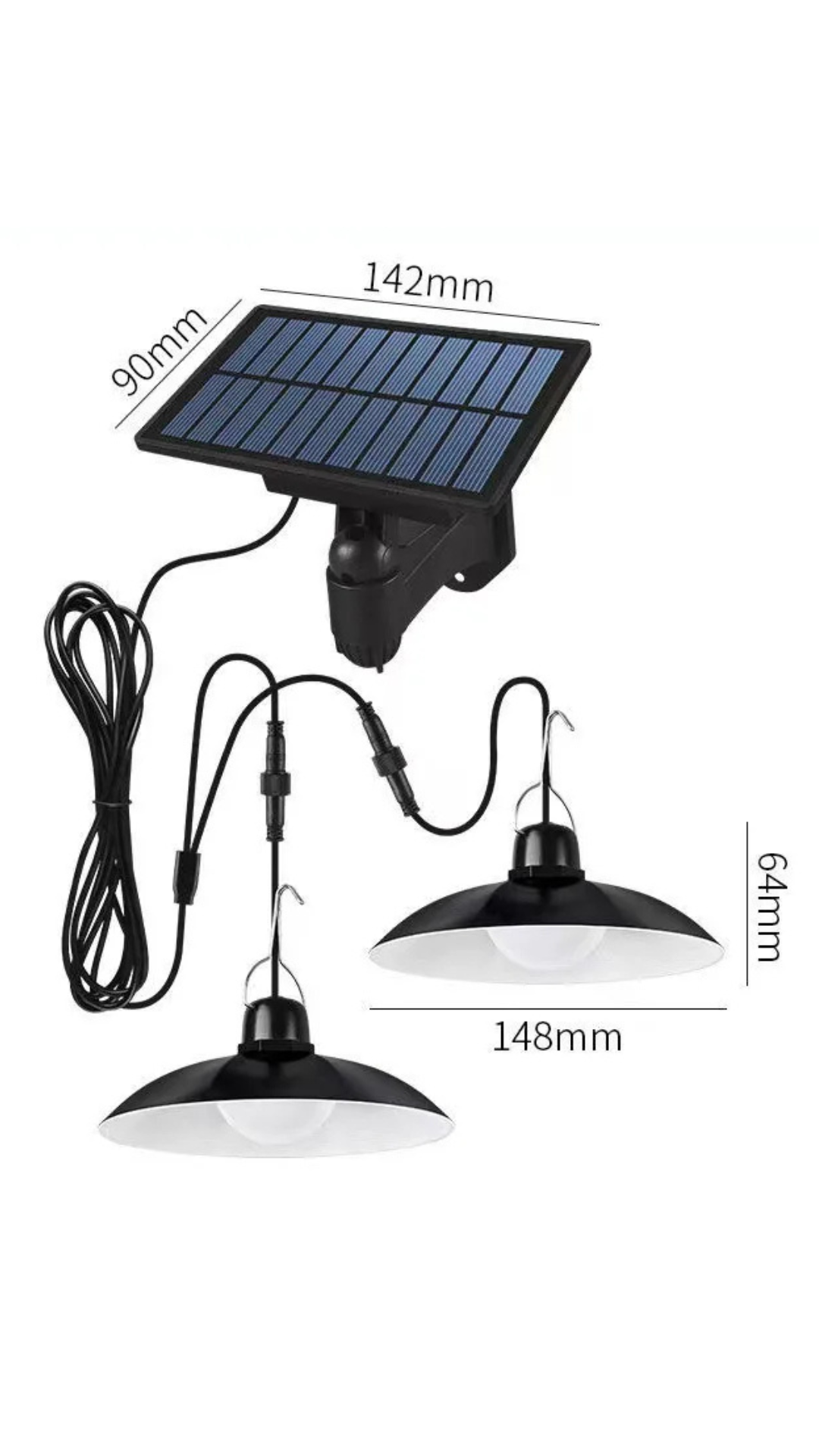 Lampe pour jardin solaire .