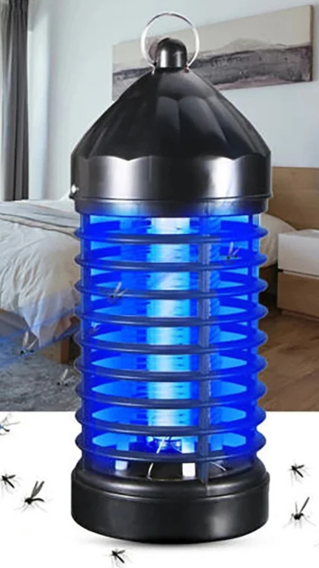 Lampe lumière bleu anti moustique .