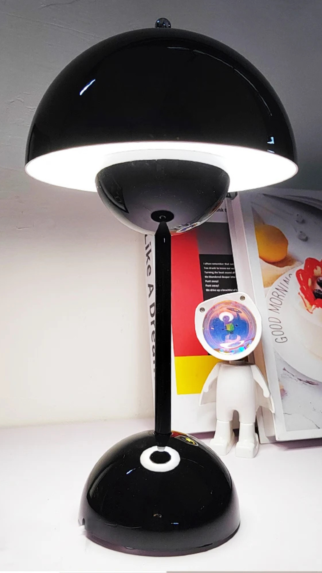 Lampe champignon de chevet .