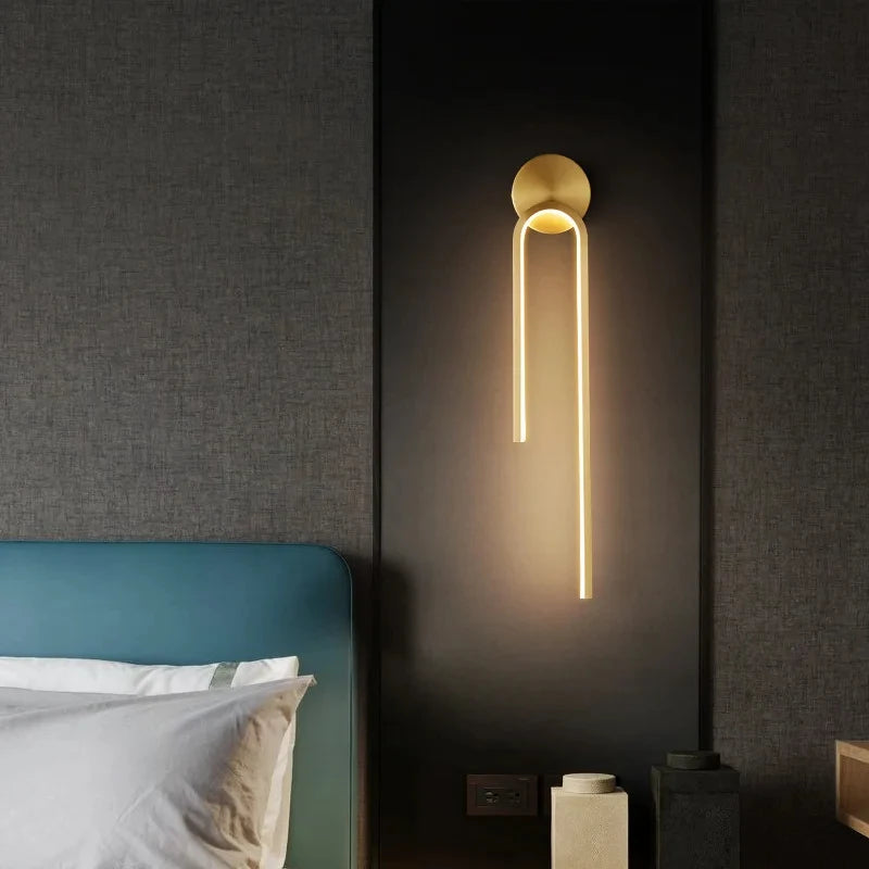 Lampe de chevet murale led .