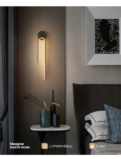 Lampe de chevet murale led .